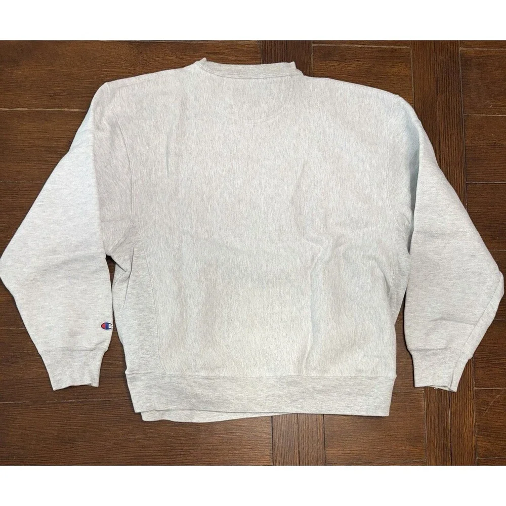 Vintage 90s Notre Dame Men’s Size Champion Reverse Grey Weave Crewneck